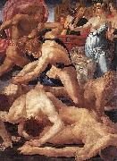 Rosso Fiorentino Moses defending the Daughters of Jethro. oil painting on canvas